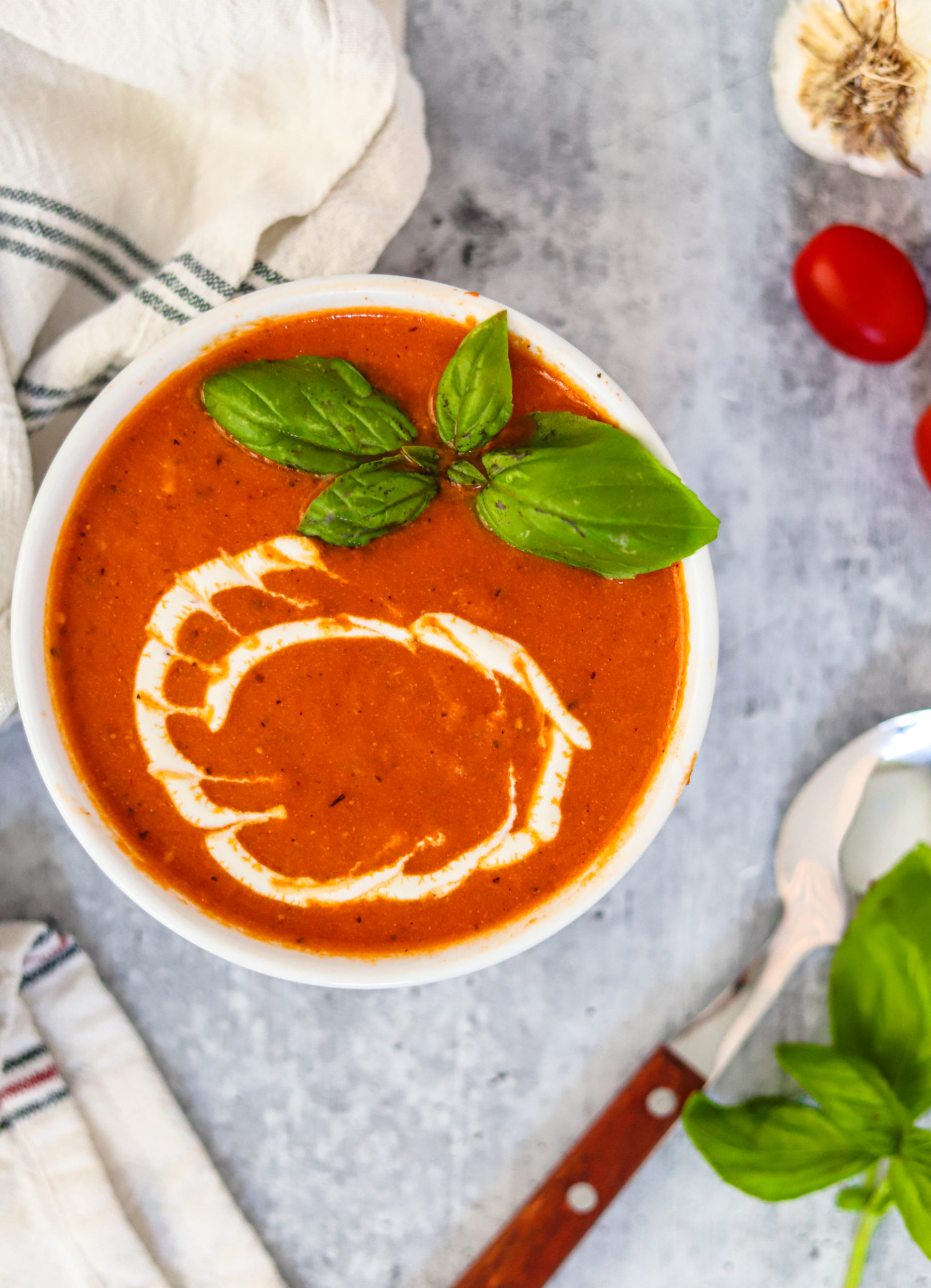 THE BEST TOMATO BASIL SOUP STORY Honest Grub Honest Foodie