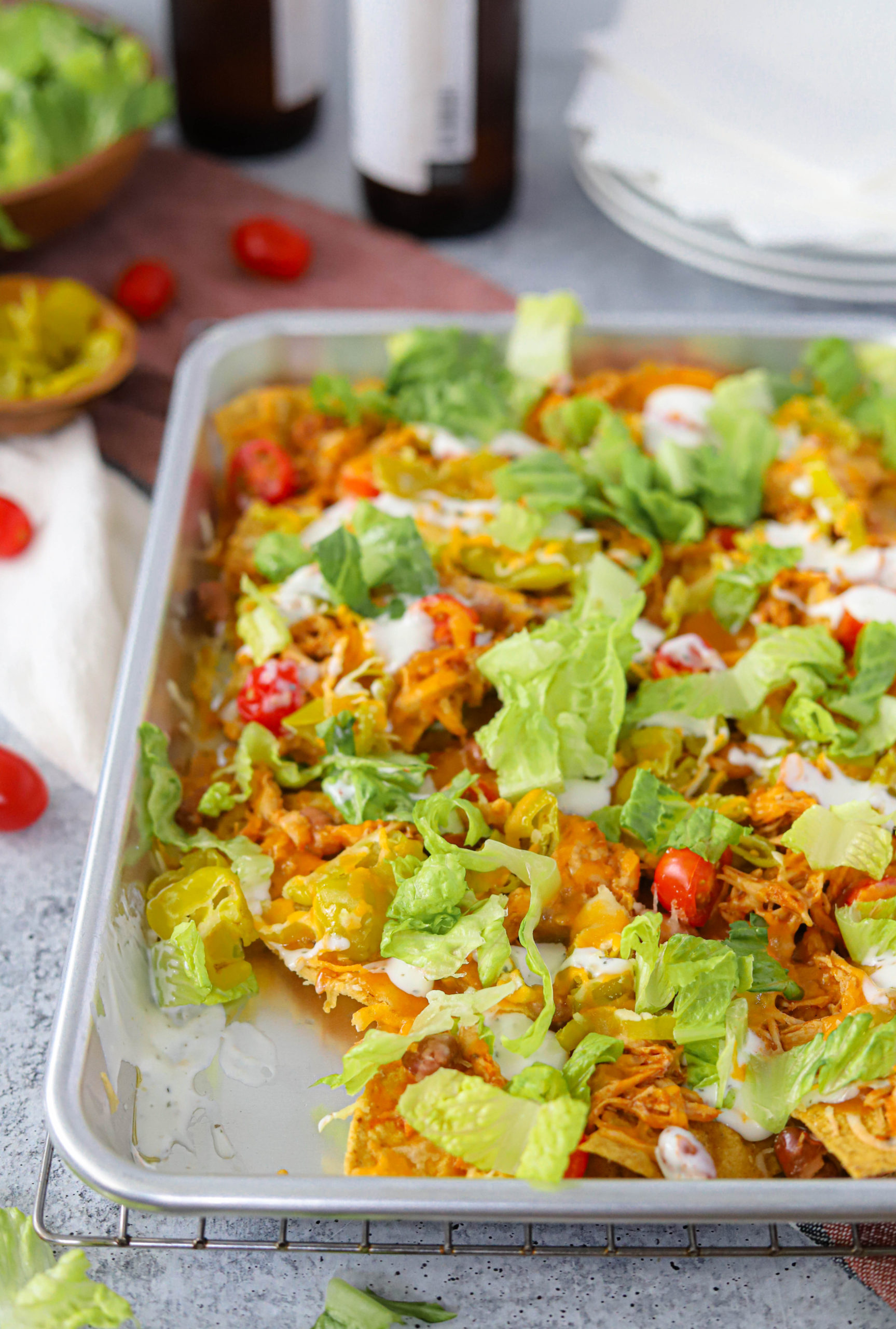 Easy Crock Pot BBQ Chicken Nachos - Honest Grub, Honest Foodie