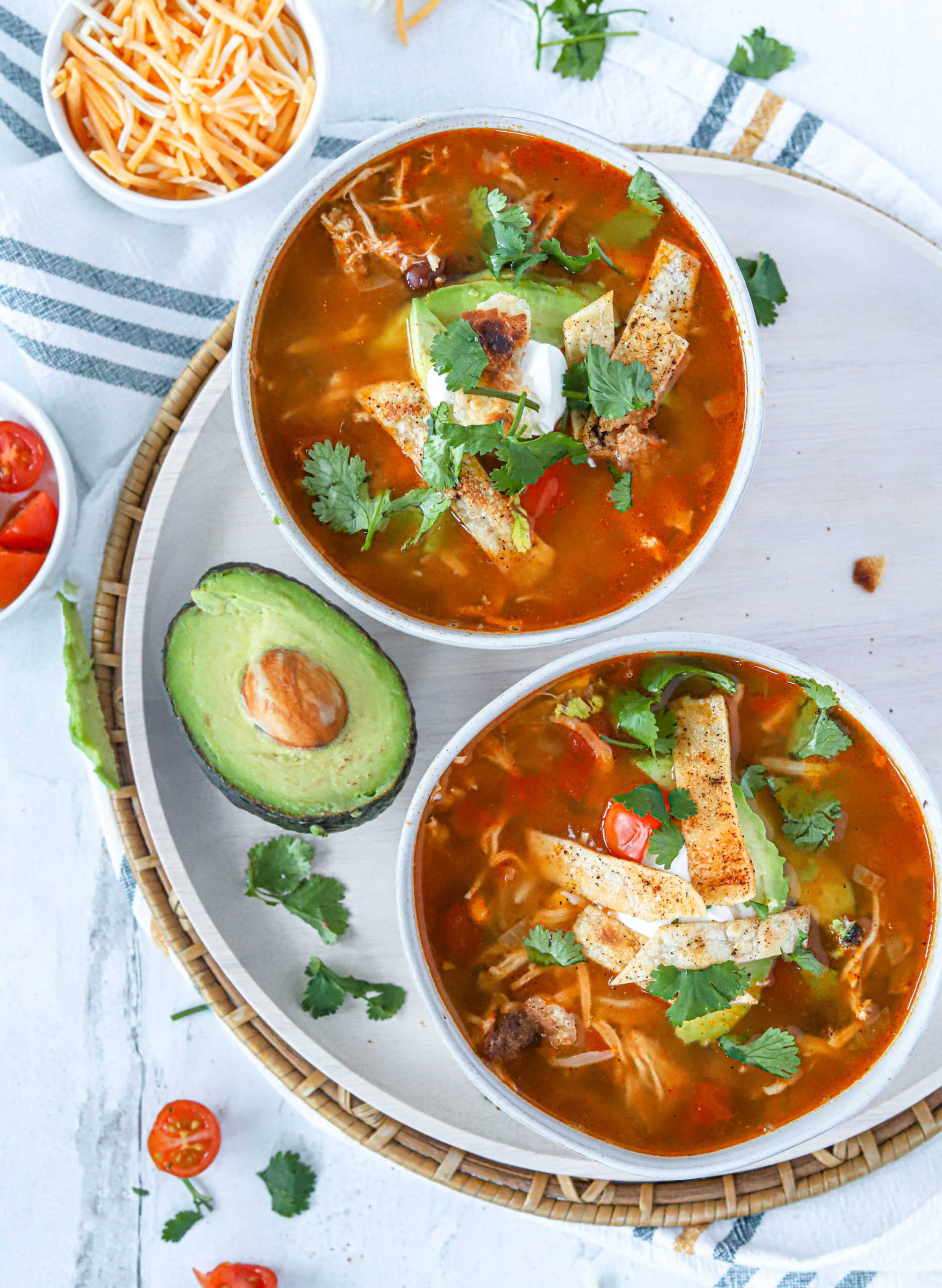 Healthy Chicken Tortilla Soup