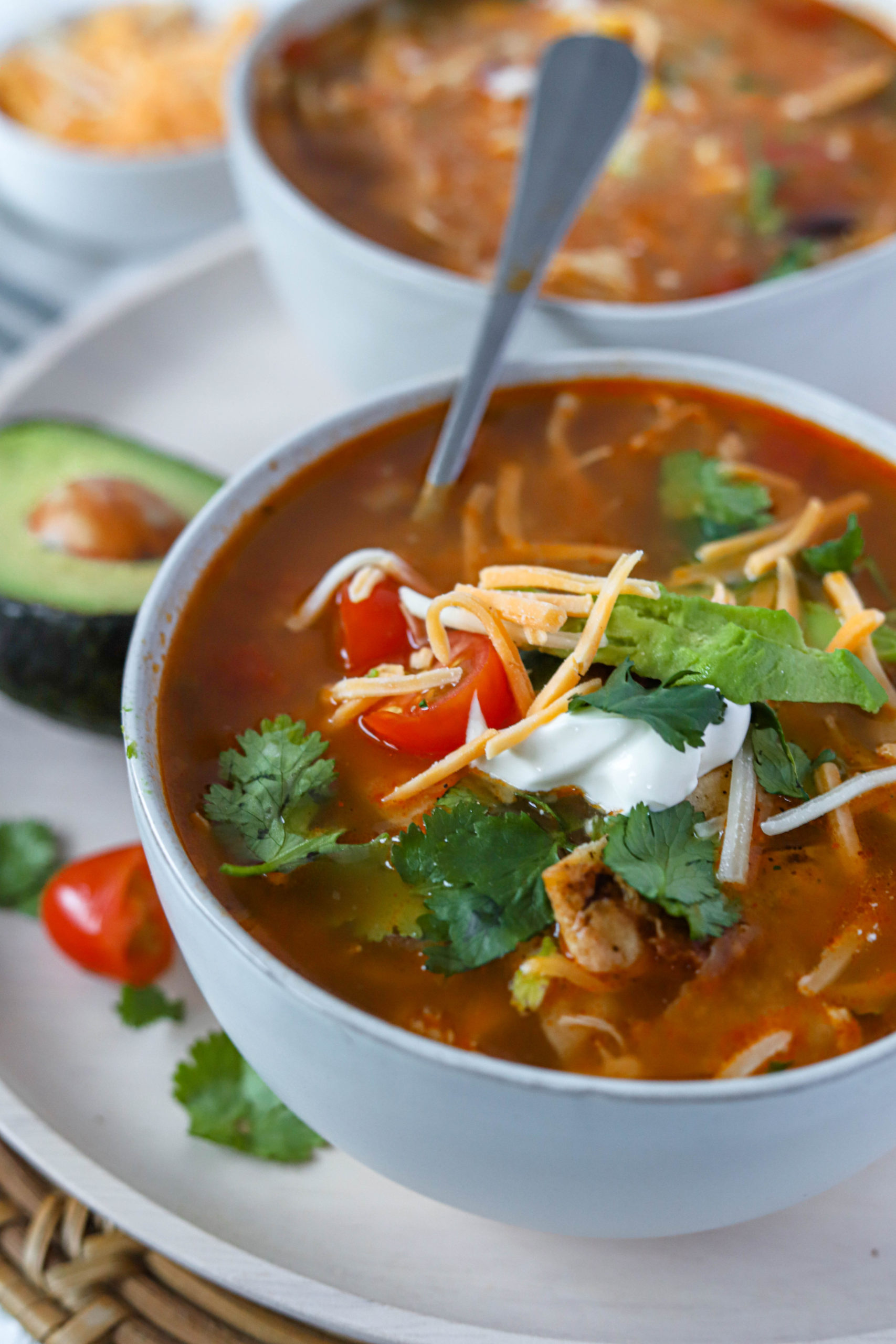 Crock Pot Chicken Tortilla Soup (+Video) - The Country Cook