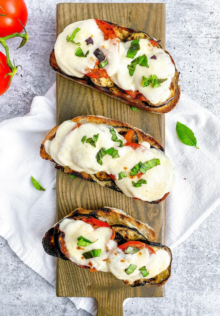 Grilled Eggplant & Peach Caprese – Fabulous Fare Sisters