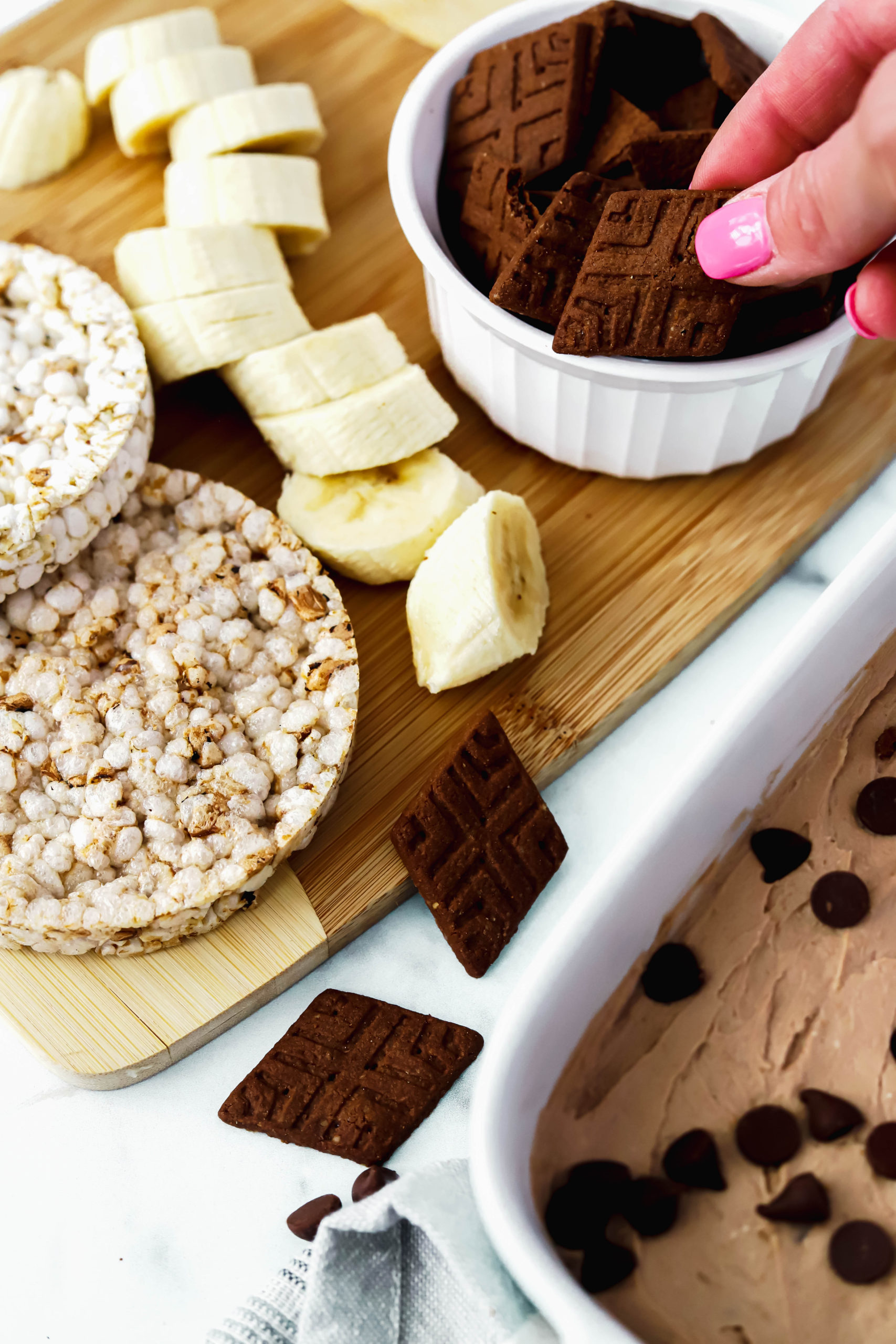 High Protein Chocolate Chip Cookie Dip - Honest Grub, Honest Foodie